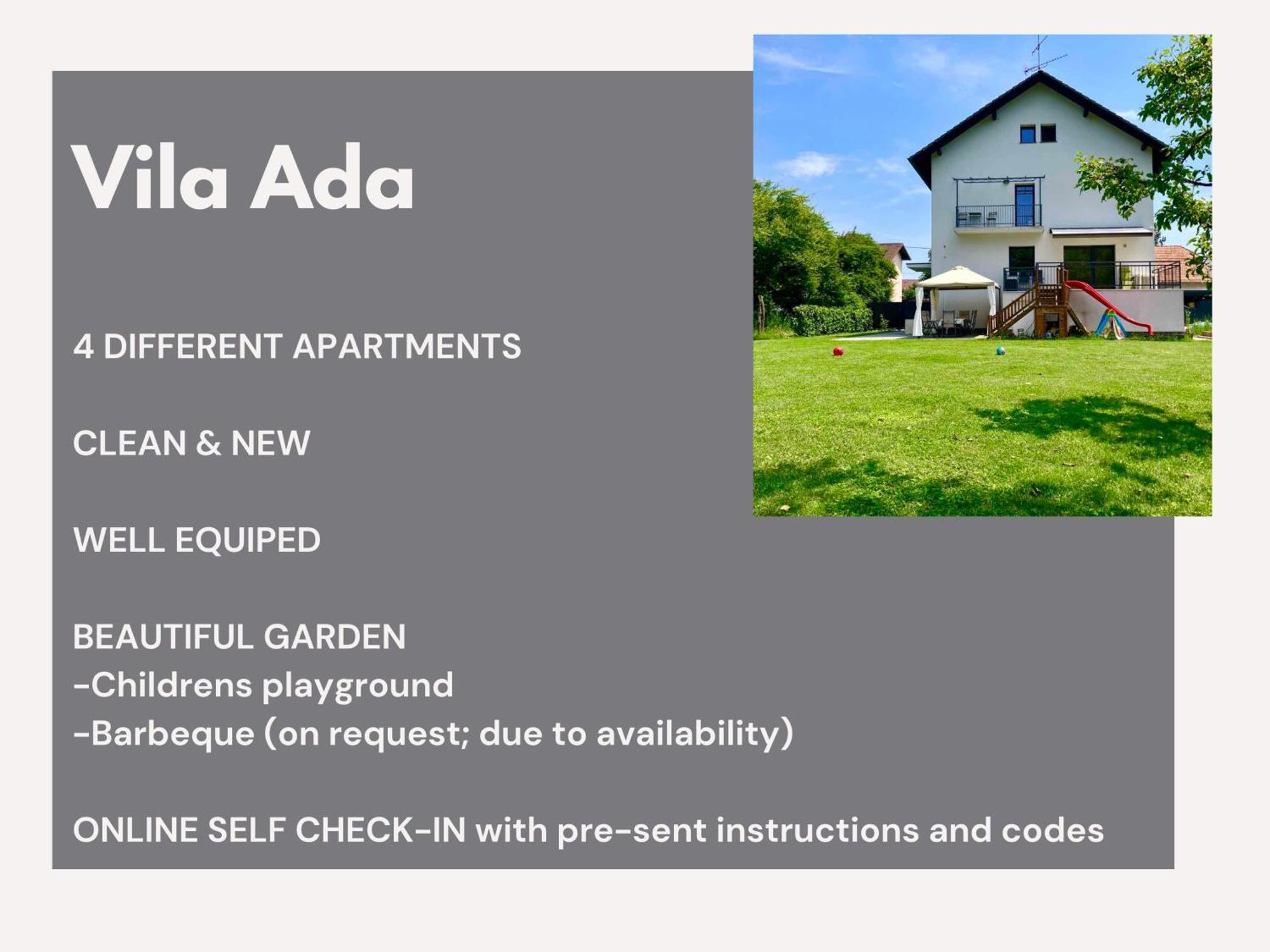Vila Ada - 4 Cosy Apartments Любляна Екстер'єр фото